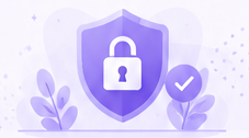 Shield with a lock, representing DoubtComm's commitment to a trusted refund process